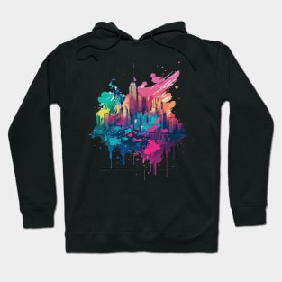 abstract new york skyline Hoodie